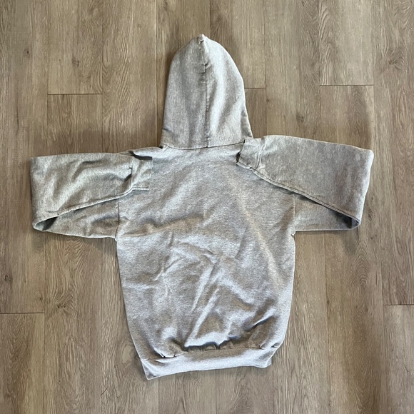 Heather Grey Greek Peak Logo Hoodie - Unisex Size S - Picture 3 of 3